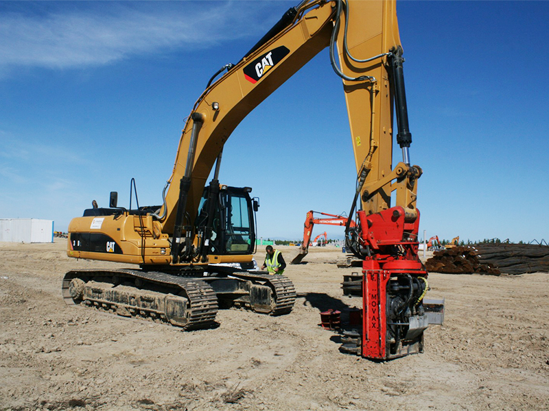 Вибропогружение свай для строительства